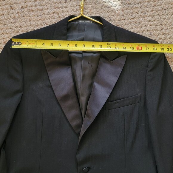 SOLD - BIJAN Men’s Tuxedo 42 US Jacket Black 52 EU Wedding - Picture 12 of 16